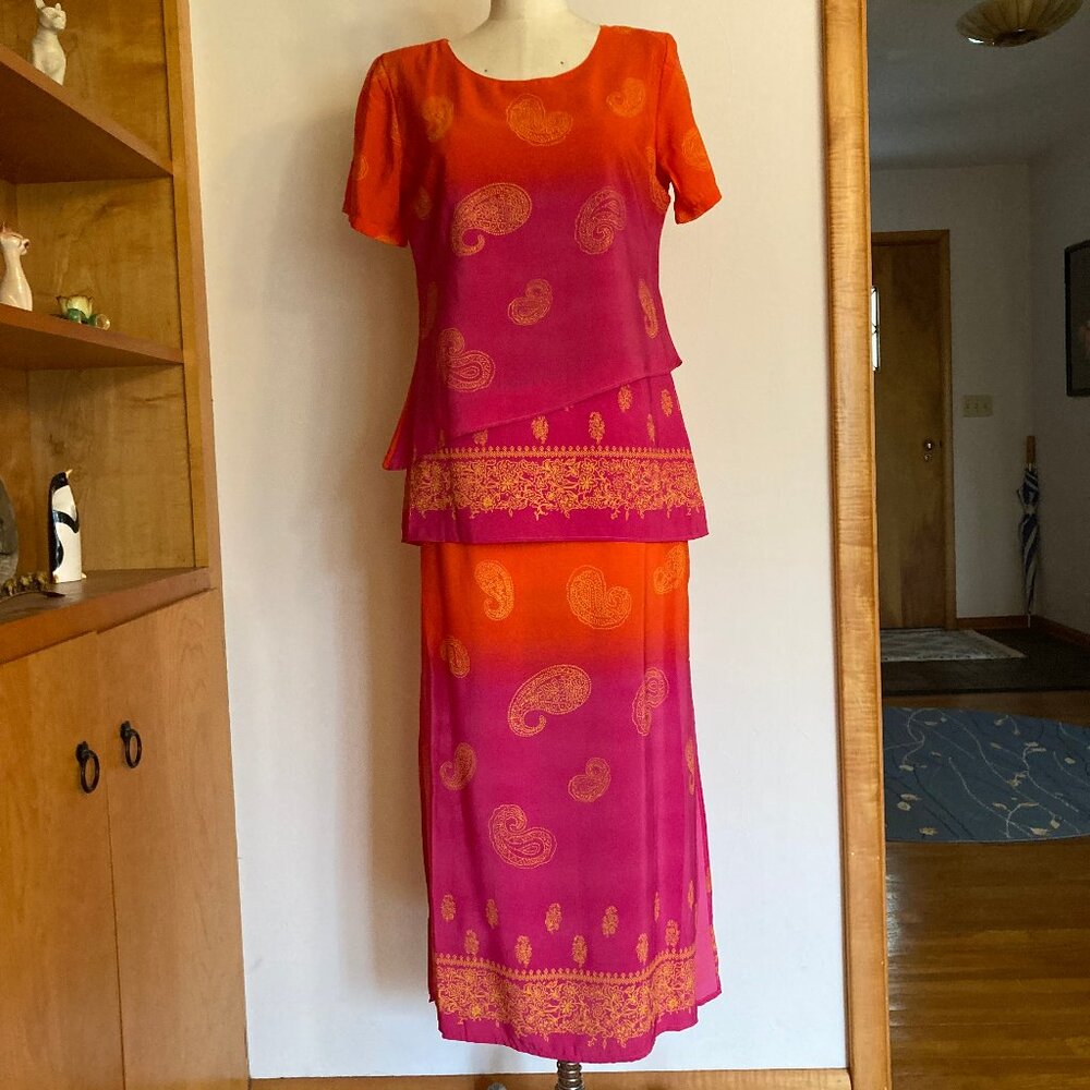 Kamal Paisley Skirt Set